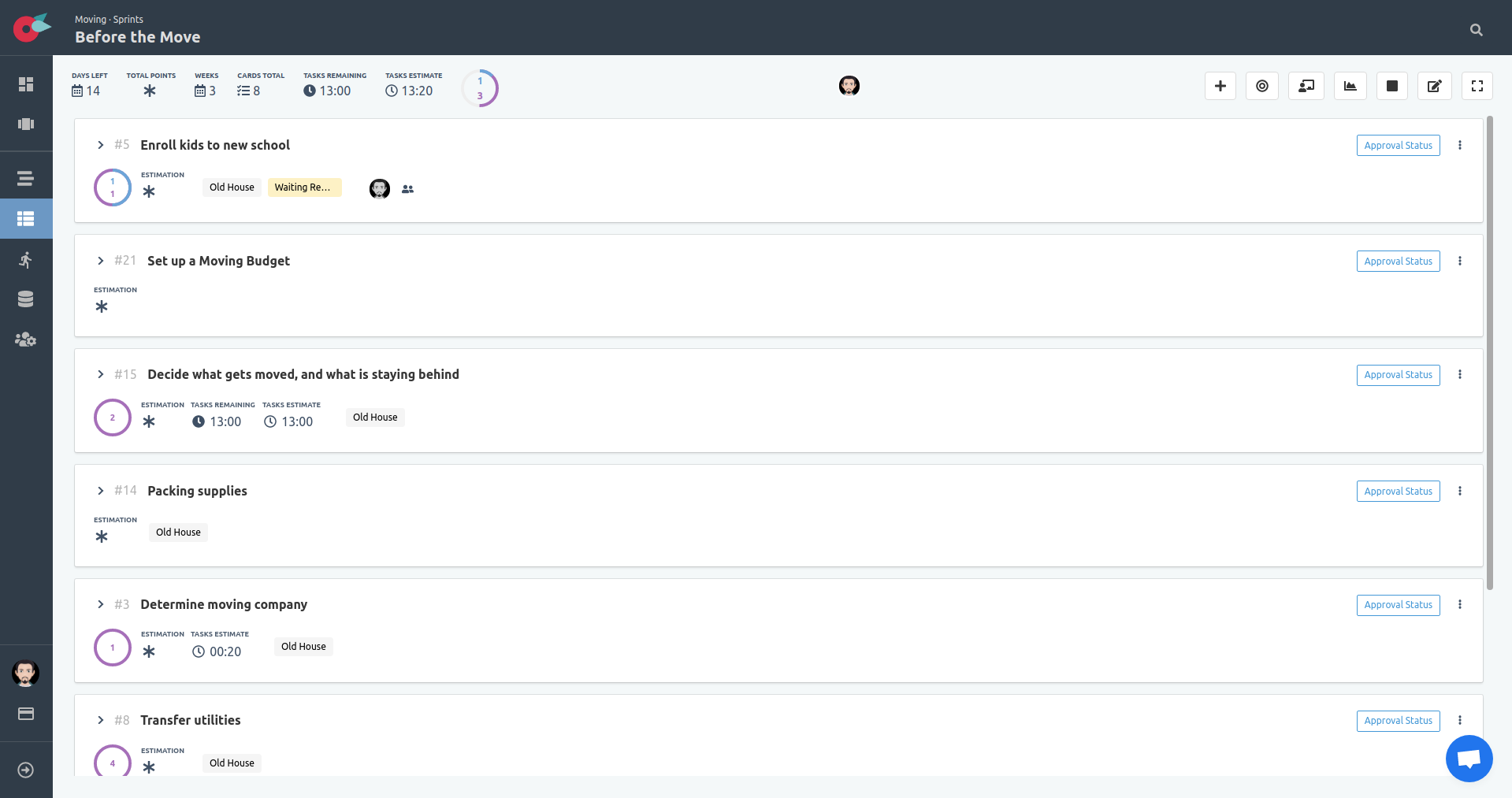 Project Tutorial - SCRUM Board - Collapsed