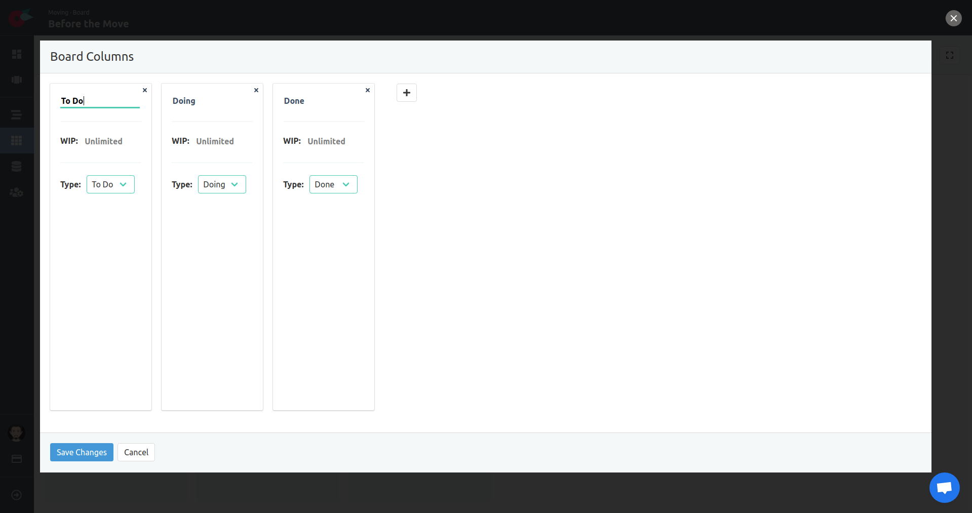 Project Tutorial - Project Settings - Board Columns - Delete