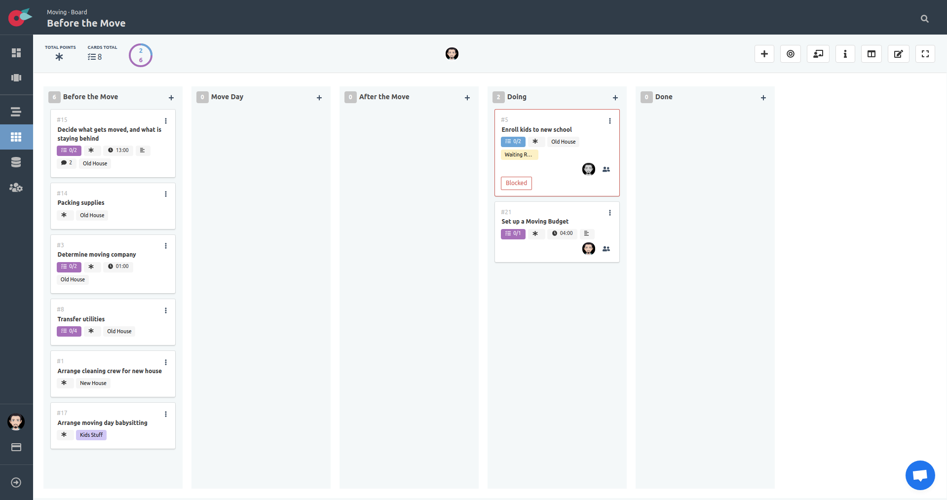 Project Tutorial - Kanban Board - Card Blocked