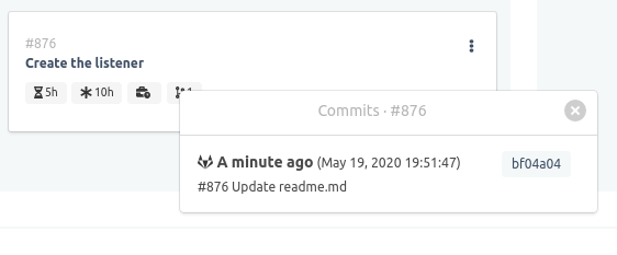 GitLab - Task with commit list